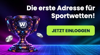 Sportwetten Banner mit Jetzt einloggen Button