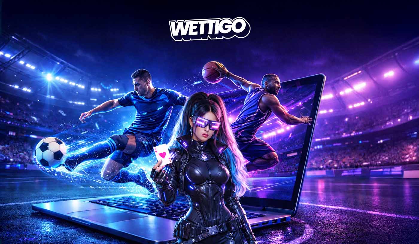 Wettigo Plattform mit Sportwetten und Casino Spielszene